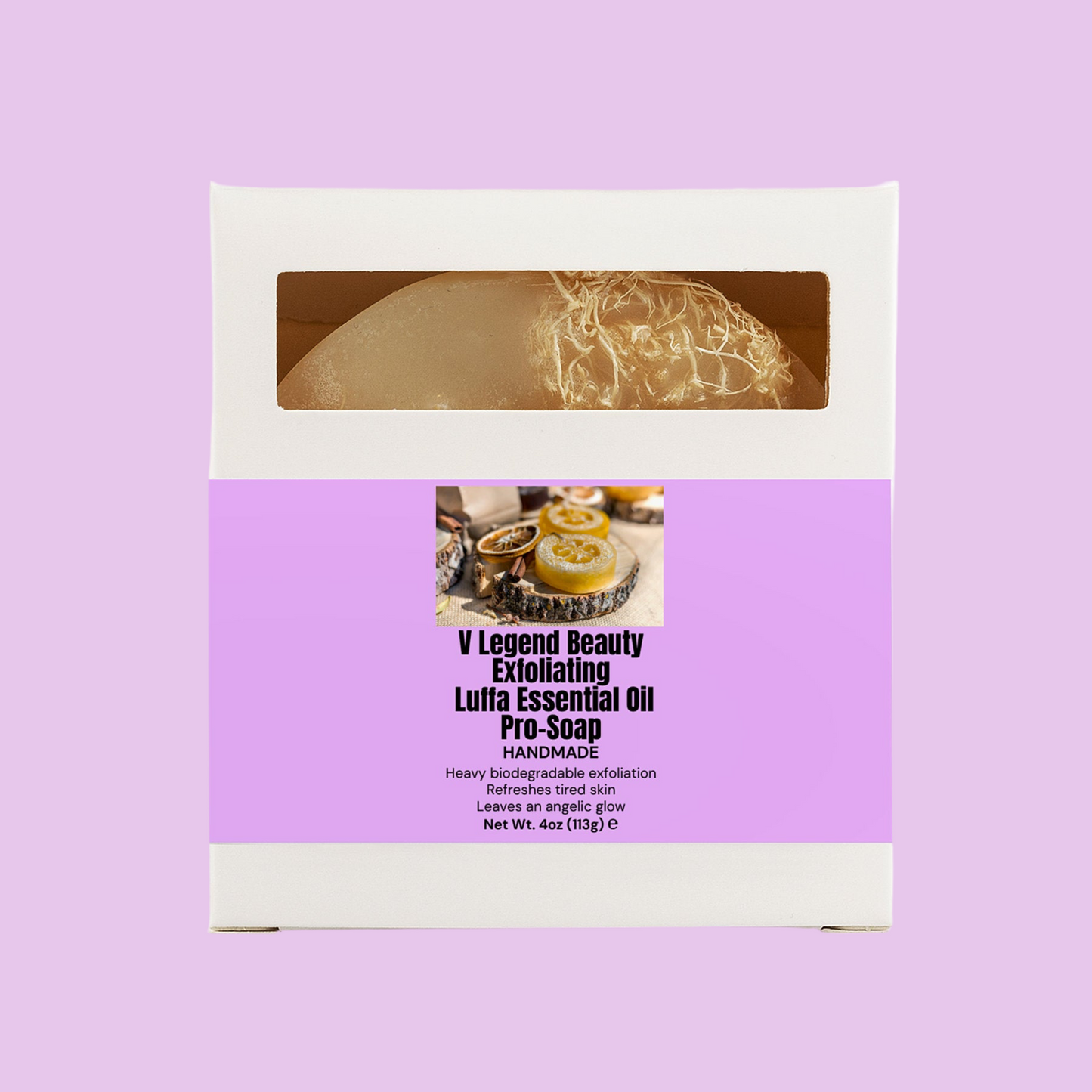 V Legend Beauty Exfoliating Luffa Bar