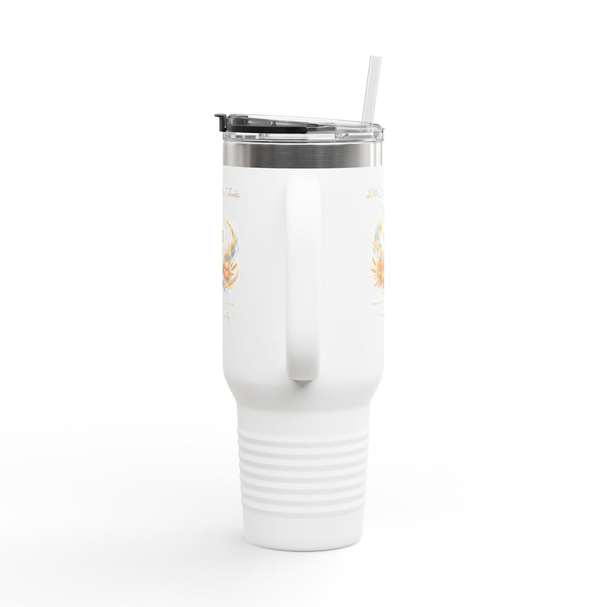Thanksgiving 40oz Tumbler | Little Heart, Big Thanks Christian Travel Tumbler | V Legend Beauty