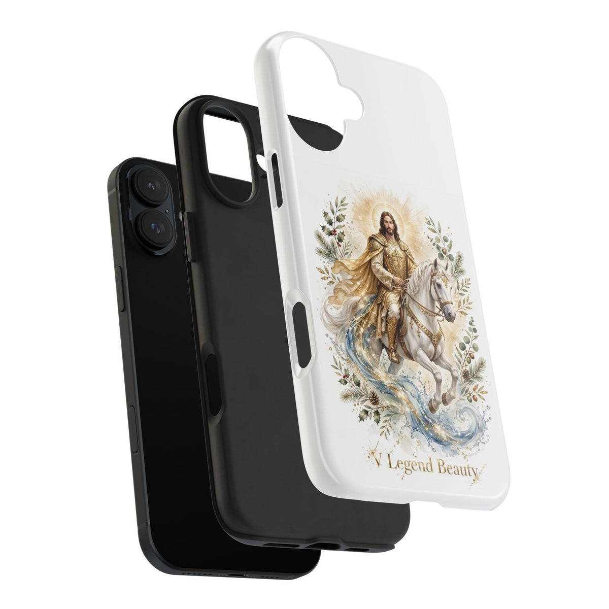 V Legend Beauty Golden Armor Jesus Phone Case – iPhone