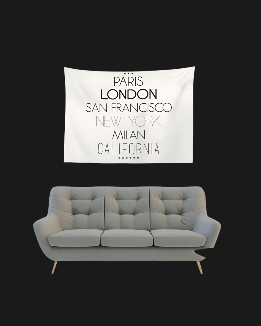 V Legend In Fashion City Tapestry 80"x60"