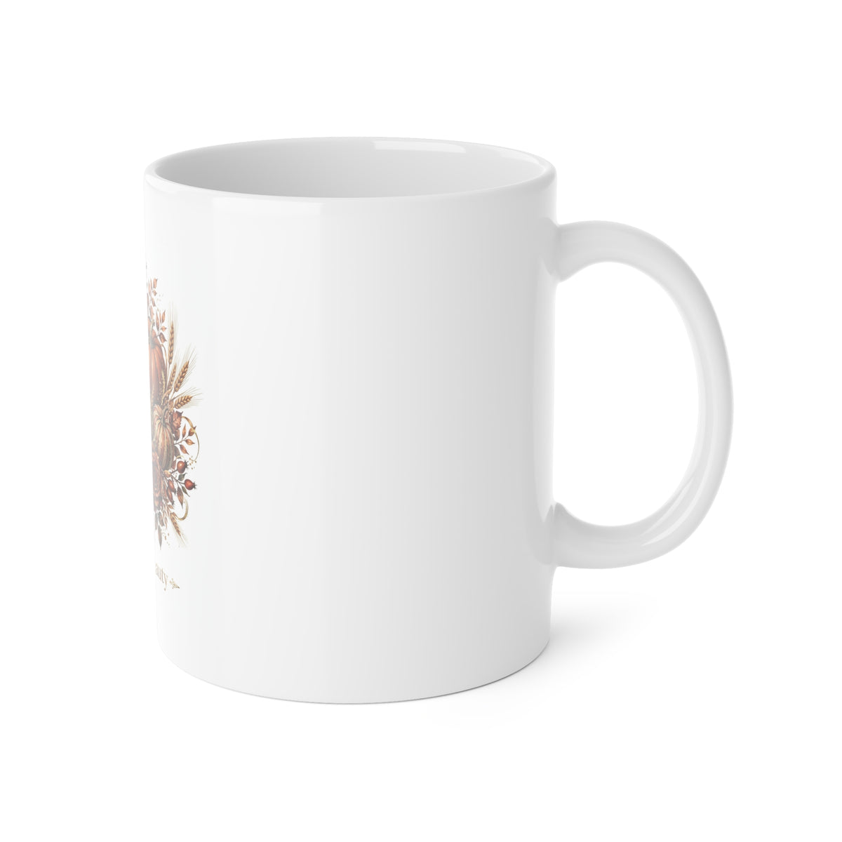 V Legend Beauty Thanksgiving Golden Pumpkin Mug