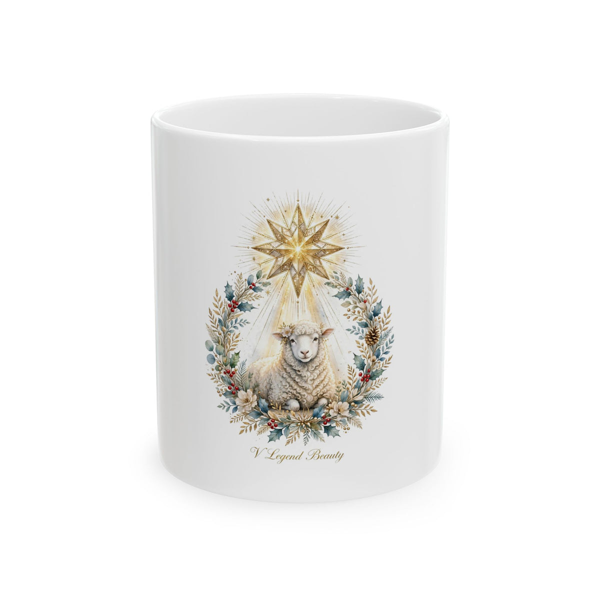 Bethlehem Star Lamb Mom Christmas Mug