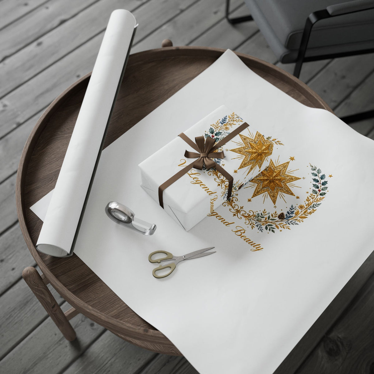 V Legend Beauty Star of Bethlehem Luxury Wrapping Paper