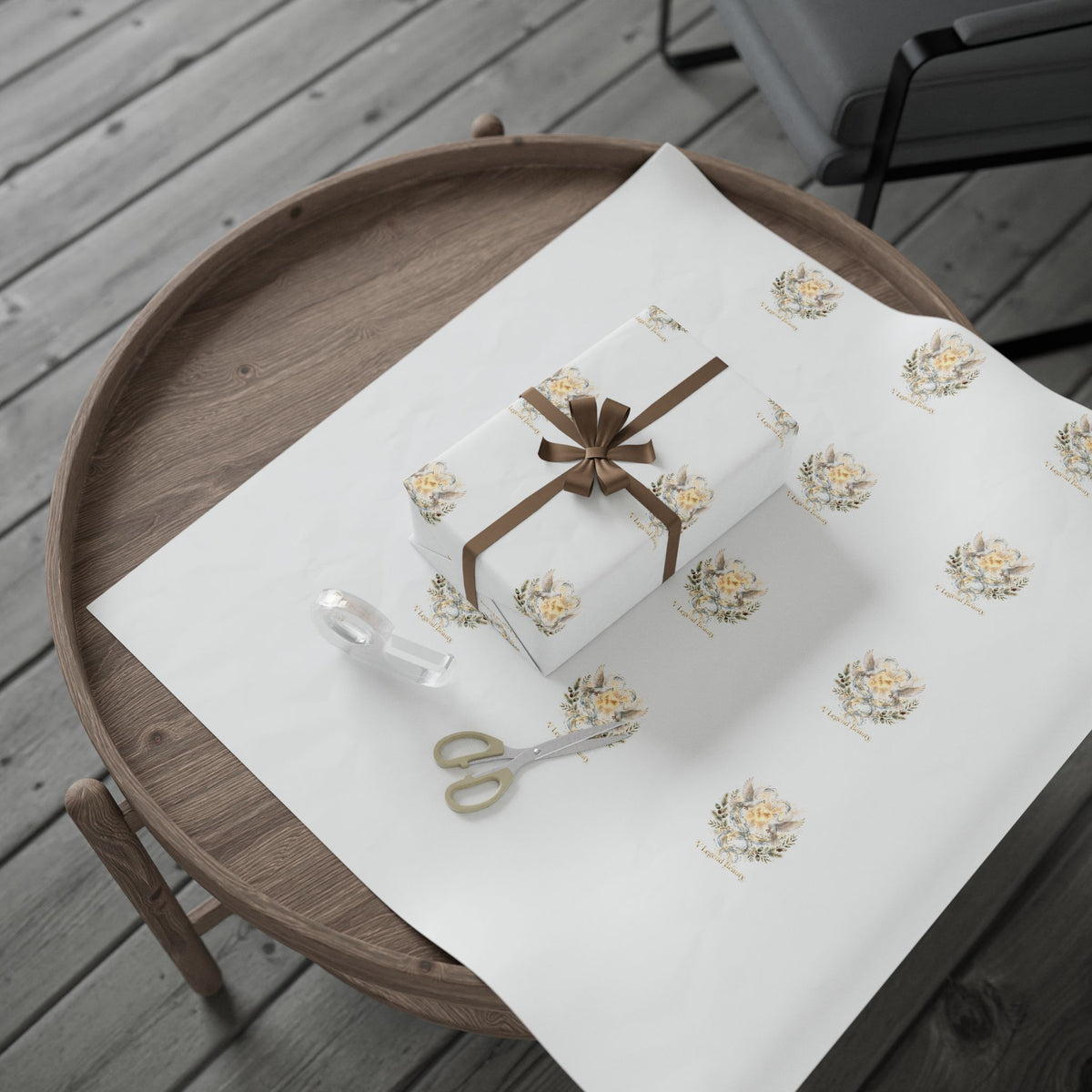 V Legend Beauty Two Doves Luxury Wrapping Paper
