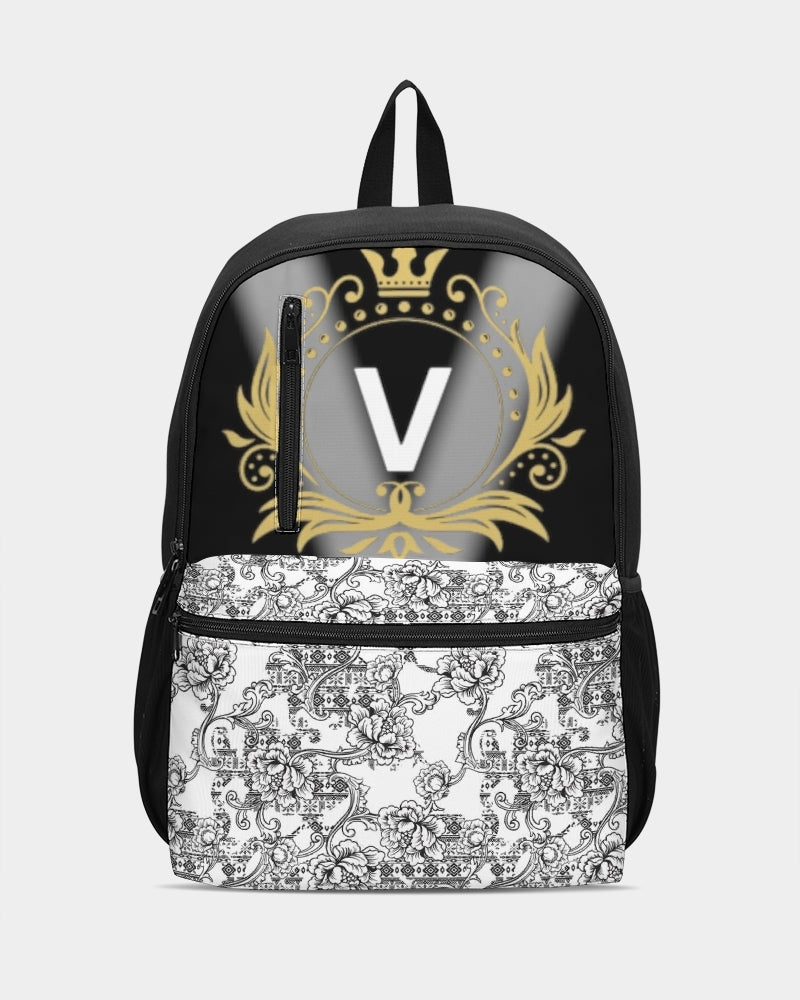 V Legend Make it Happen Duo-Zip Front Canvas Backpack