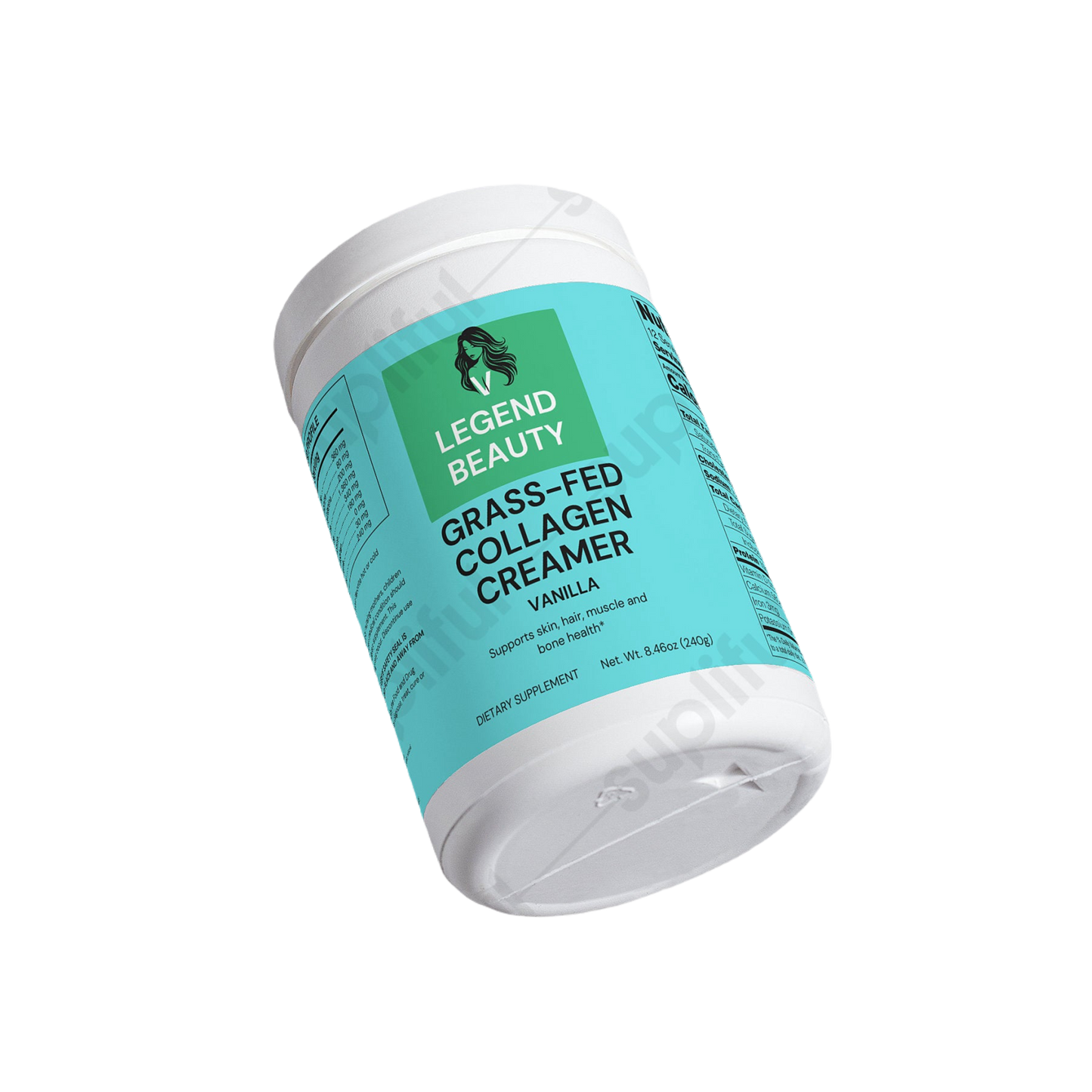 V Legend Beauty Women-Hair-Nail-Skin Grass-Fed Collagen Creamer Powder(Vanilla)