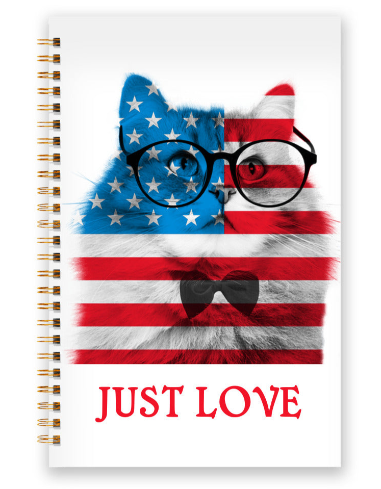 V Legend 2025 Cat & Dog Love 5.5" x 8.5" Softcover Planner