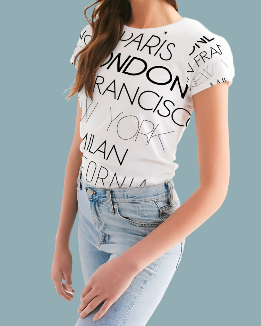 V Legend In Fashion City Women's All-Over Print Tee