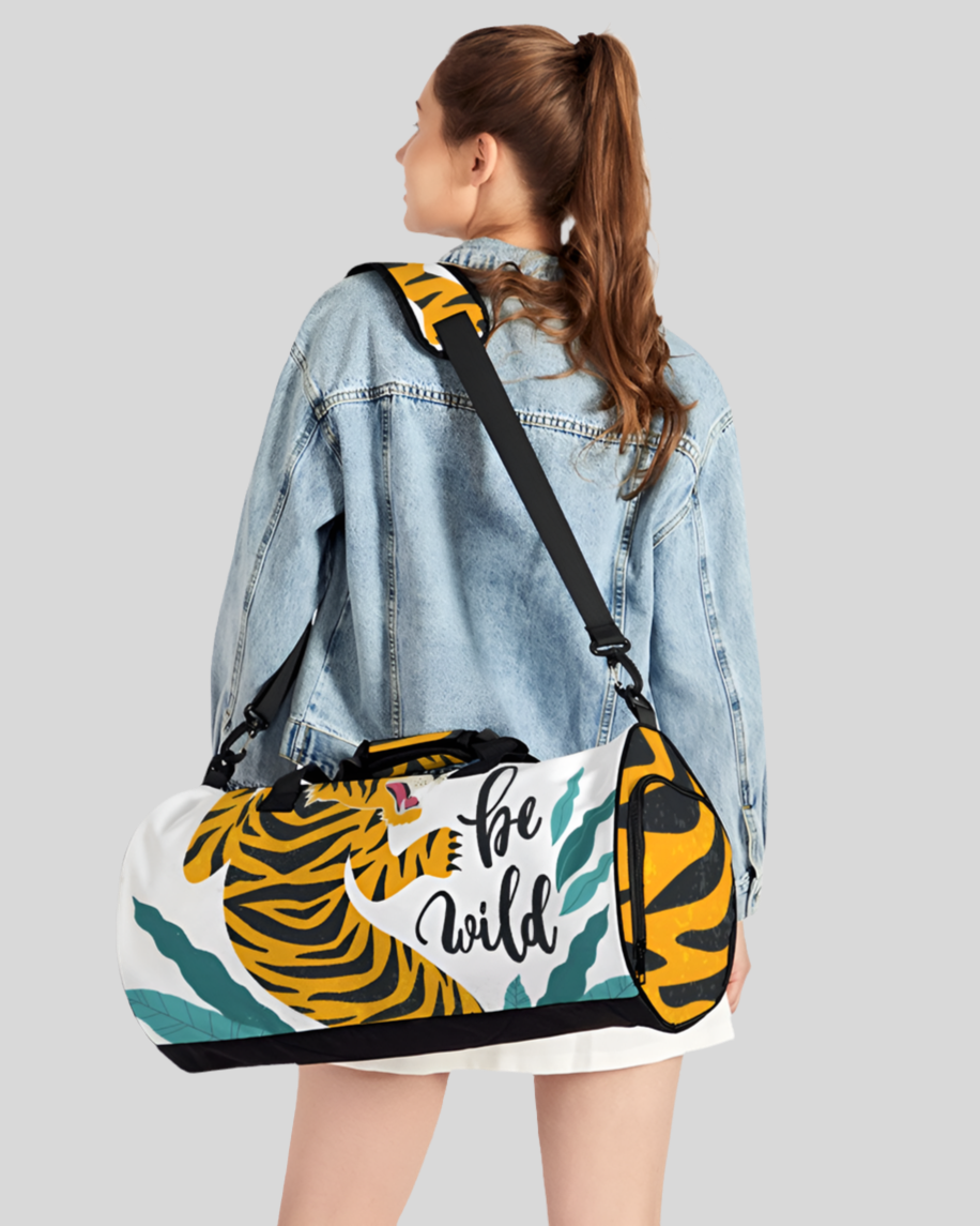 V Legend Tiger Images Sports Duffle Bag