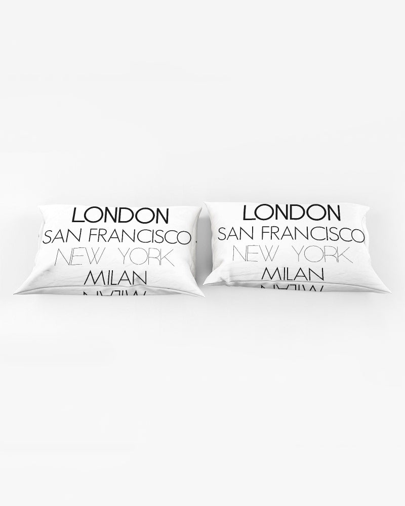 V Legend In Fashion City Queen Pillow Case (Two Pieces)