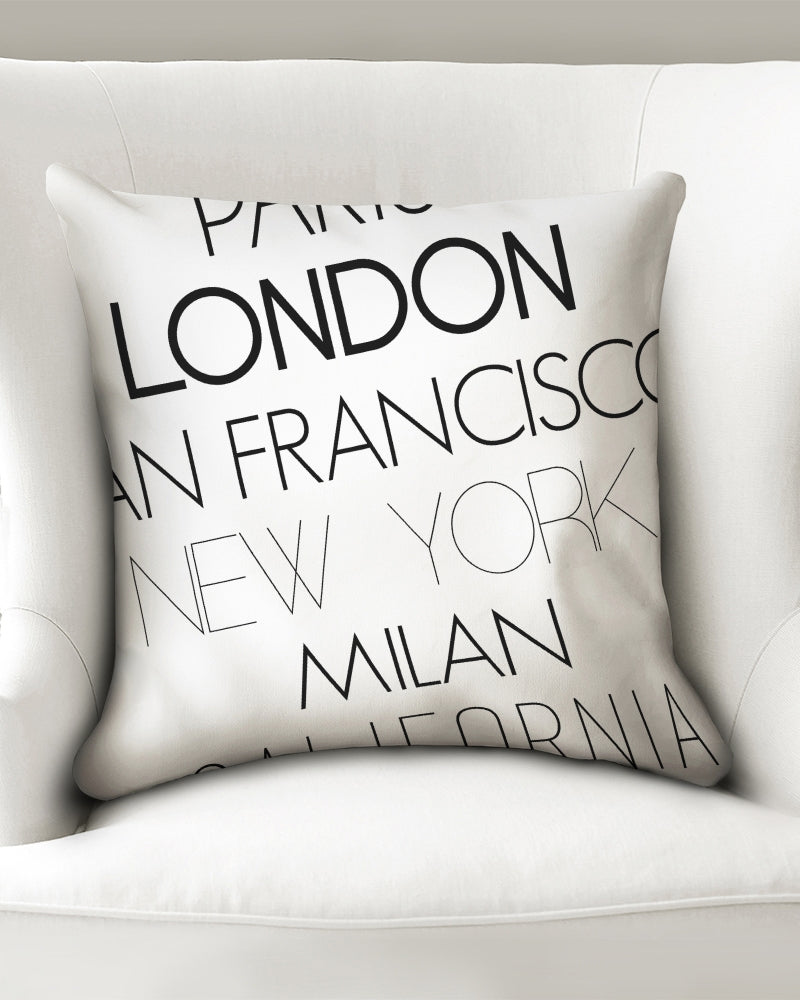 V Legend In Fashion City Throw Pillow Case 18"x18"