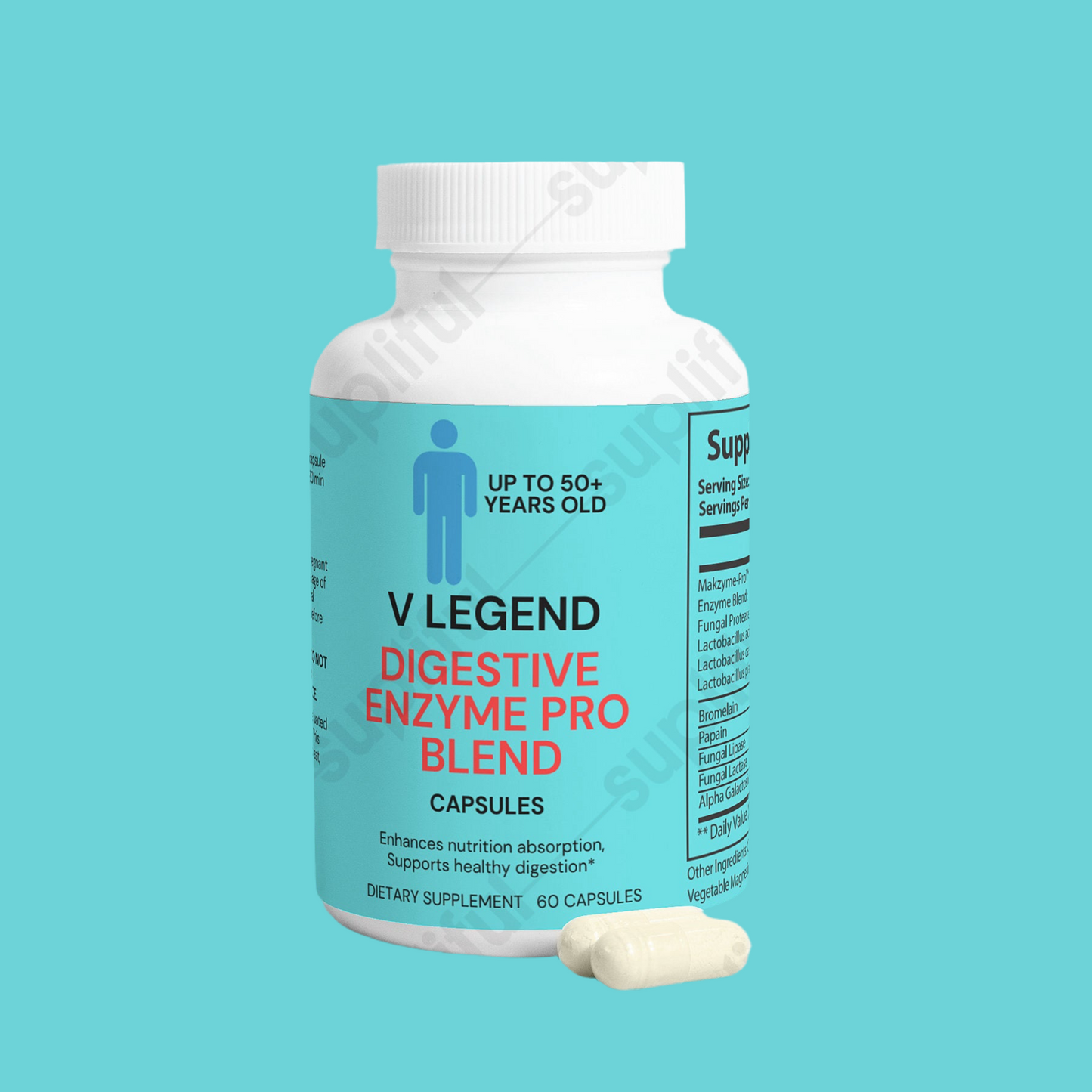 V Legend Digestive Enzyme Pro Blend ~Adult (FDA +NSF CERTIFICATES)