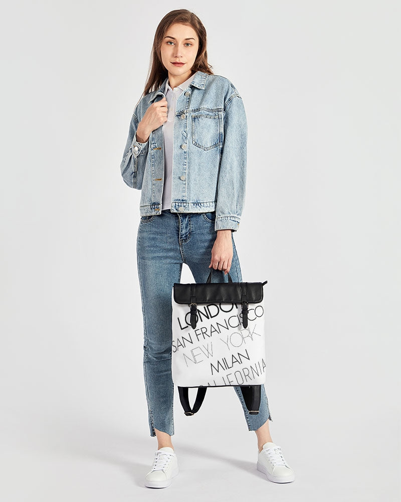 V Legend In Fashion City Casual Flap Backpack