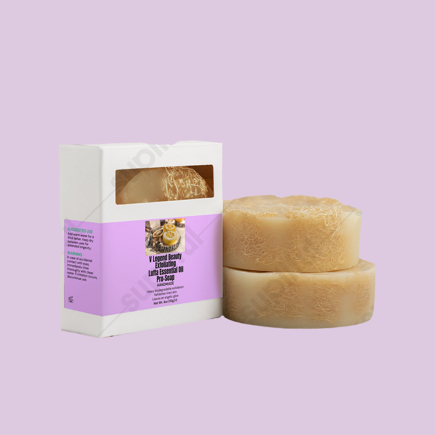 V Legend Beauty Exfoliating Luffa Bar
