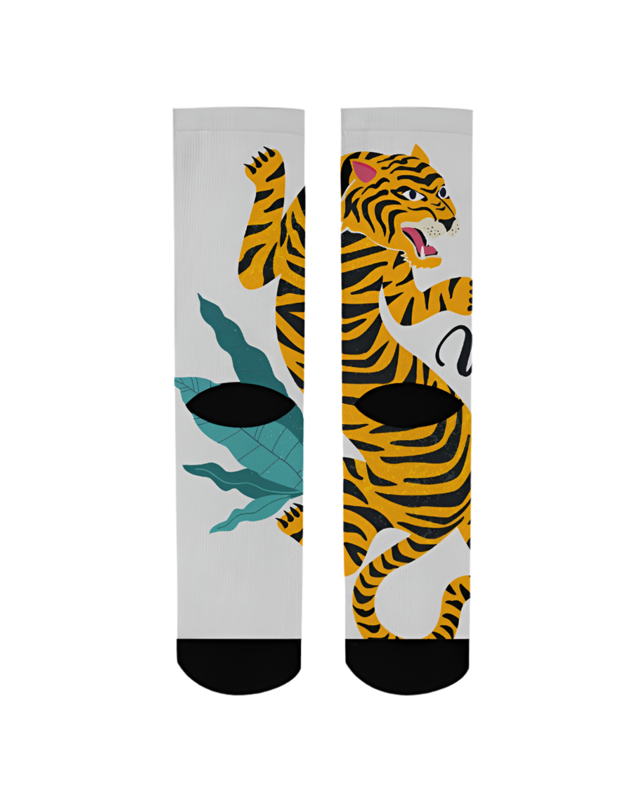 V Legend Tiger Images Men's Socks