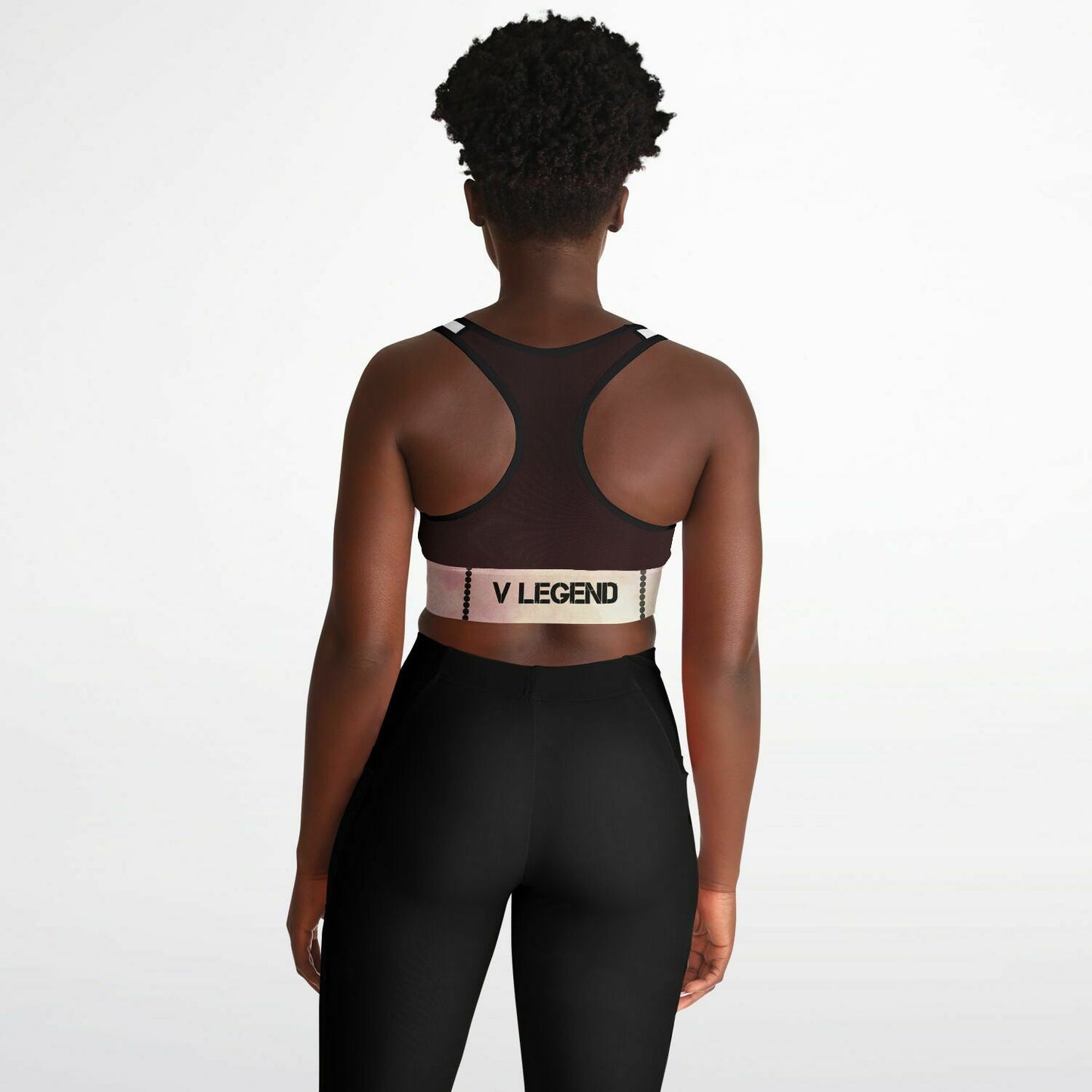 V Legend Beauty Fashion Logo Mesh Padded Sports Women Bra~ For Customers & Fans