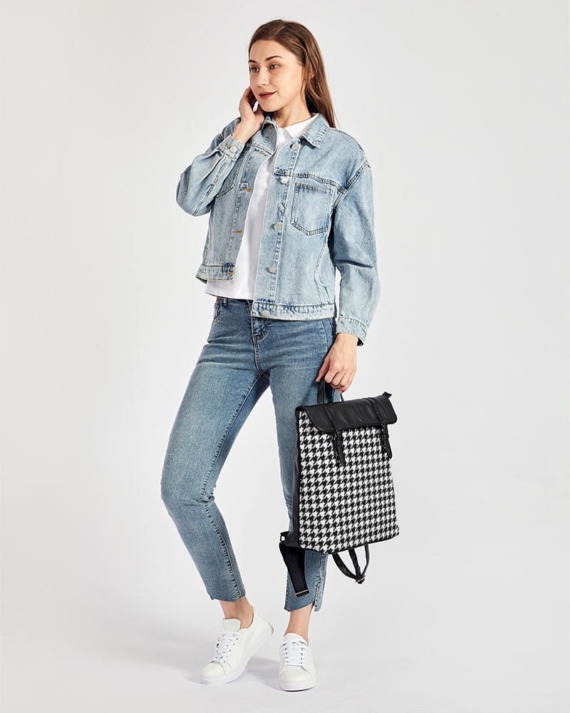 V Legend NYC Stylist Casual Flap Backpack