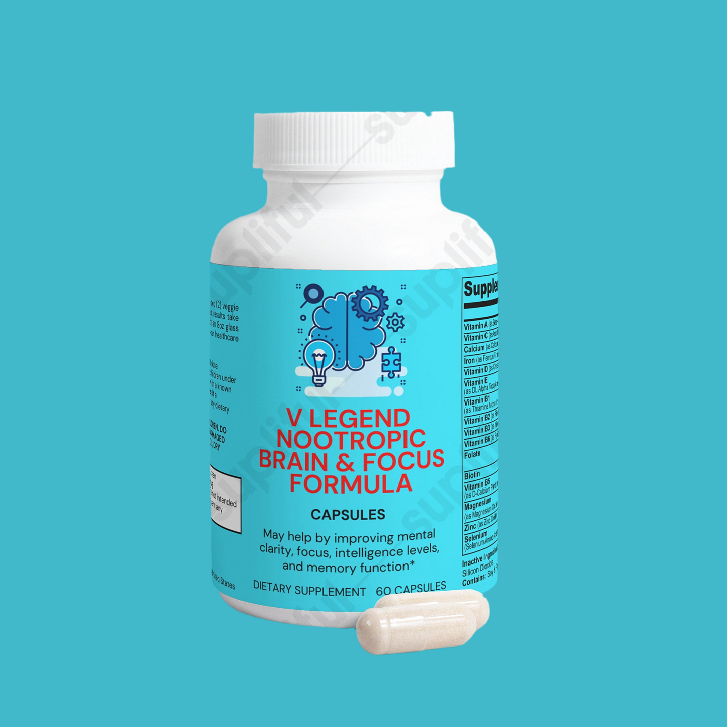 V Legend Nootropic Brain & Focus Formula~ADULT ( FDA + NSF CERTIFICATE)