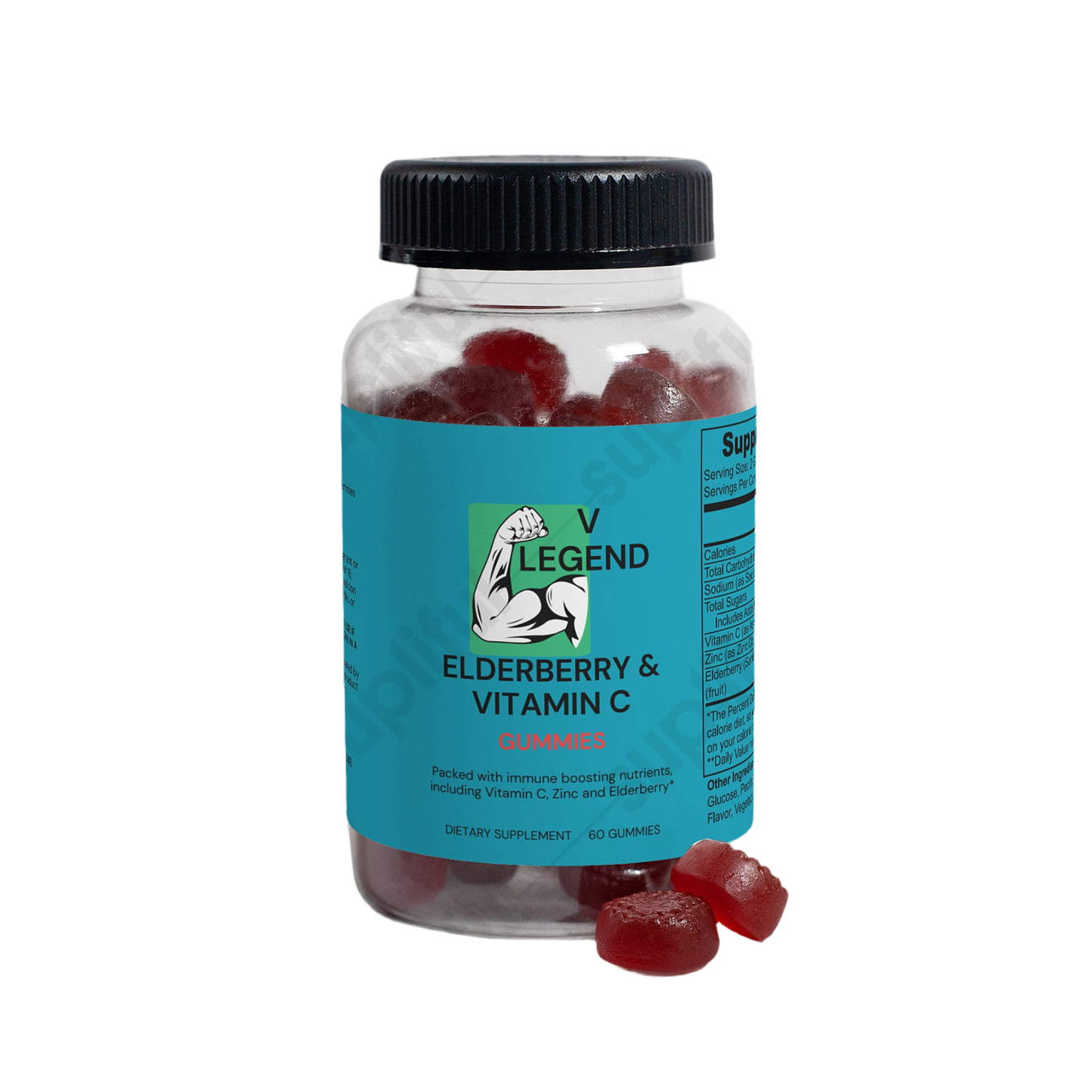 V Legend Daily Elderberry & Vitamin C Gummies For Adults