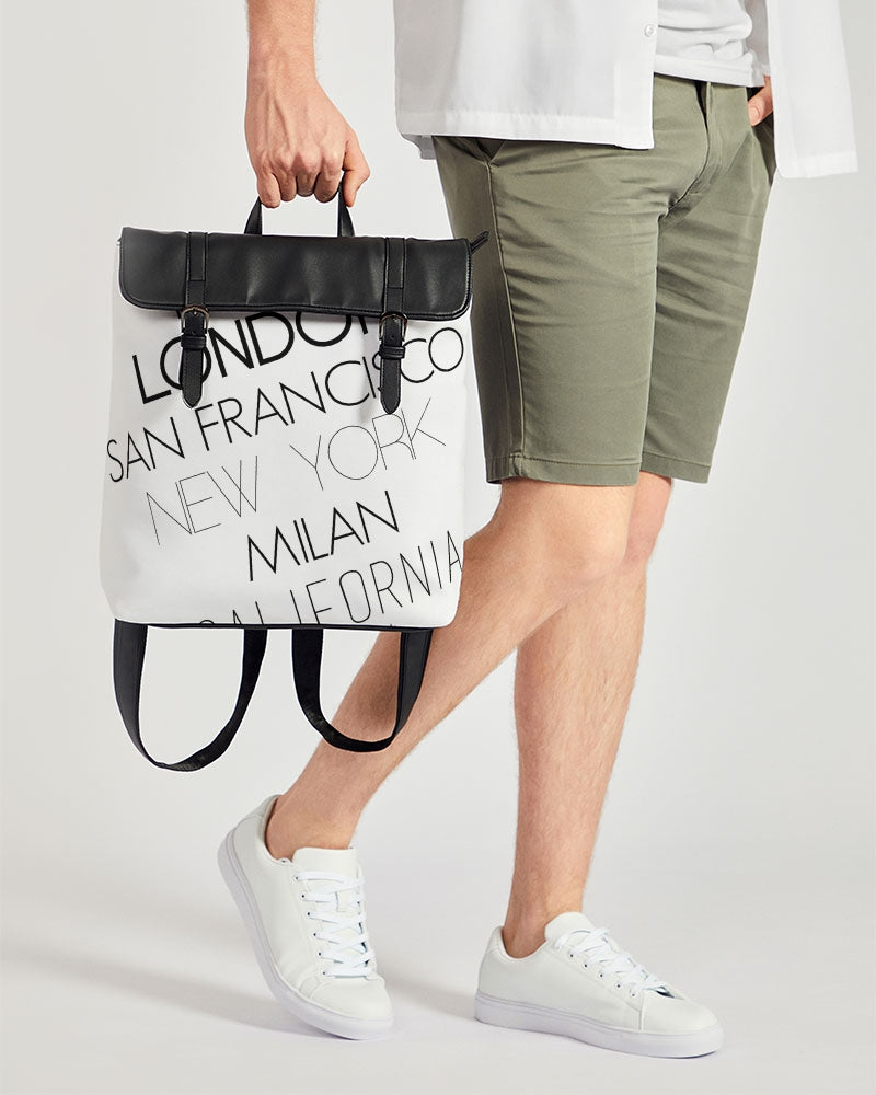 V Legend In Fashion City Casual Flap Backpack