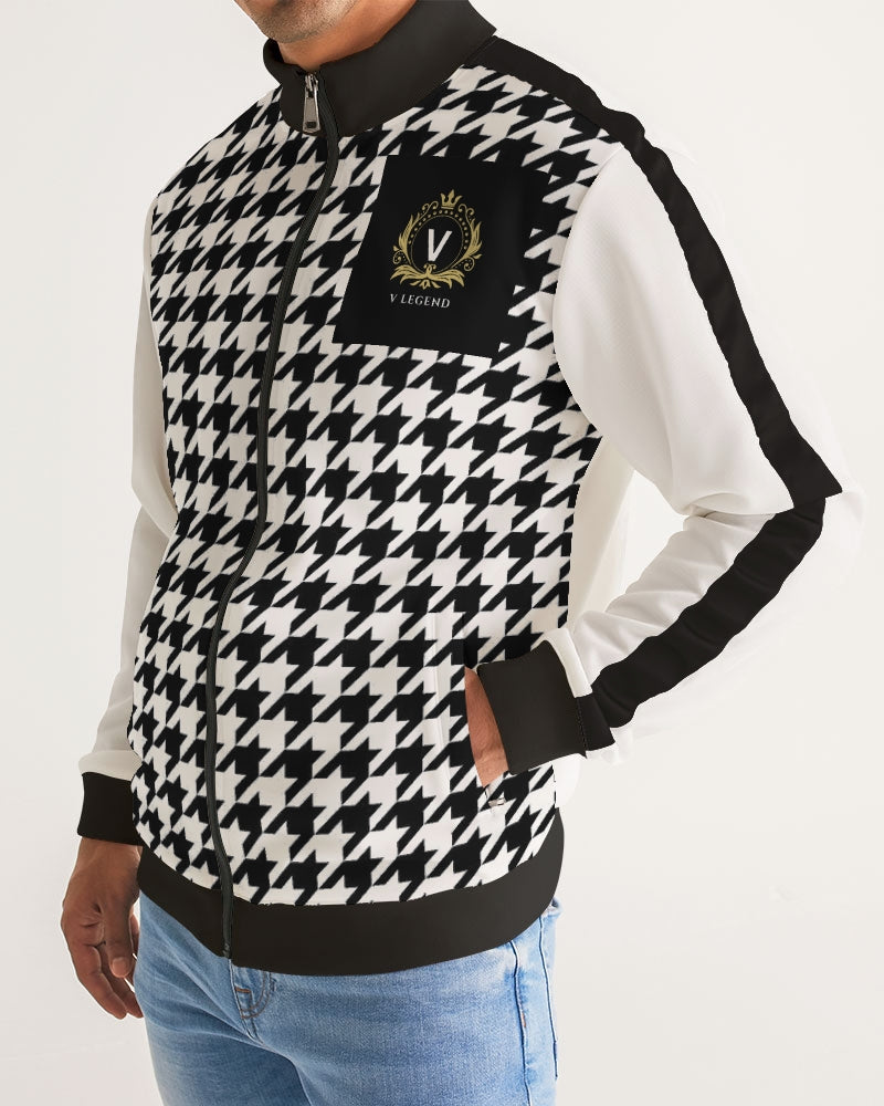 V Legend 2025 Stylist Men's All-Over Print Stripe Sleeve Track Jacket