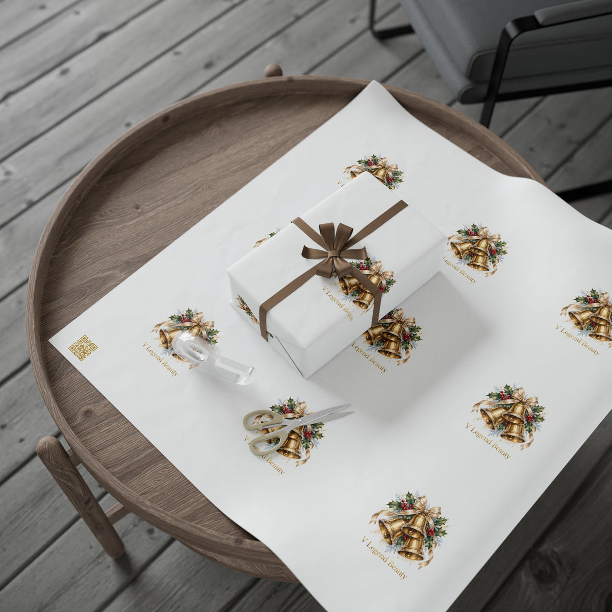 V Legend Beauty Golden Bells Luxury Wrapping Paper