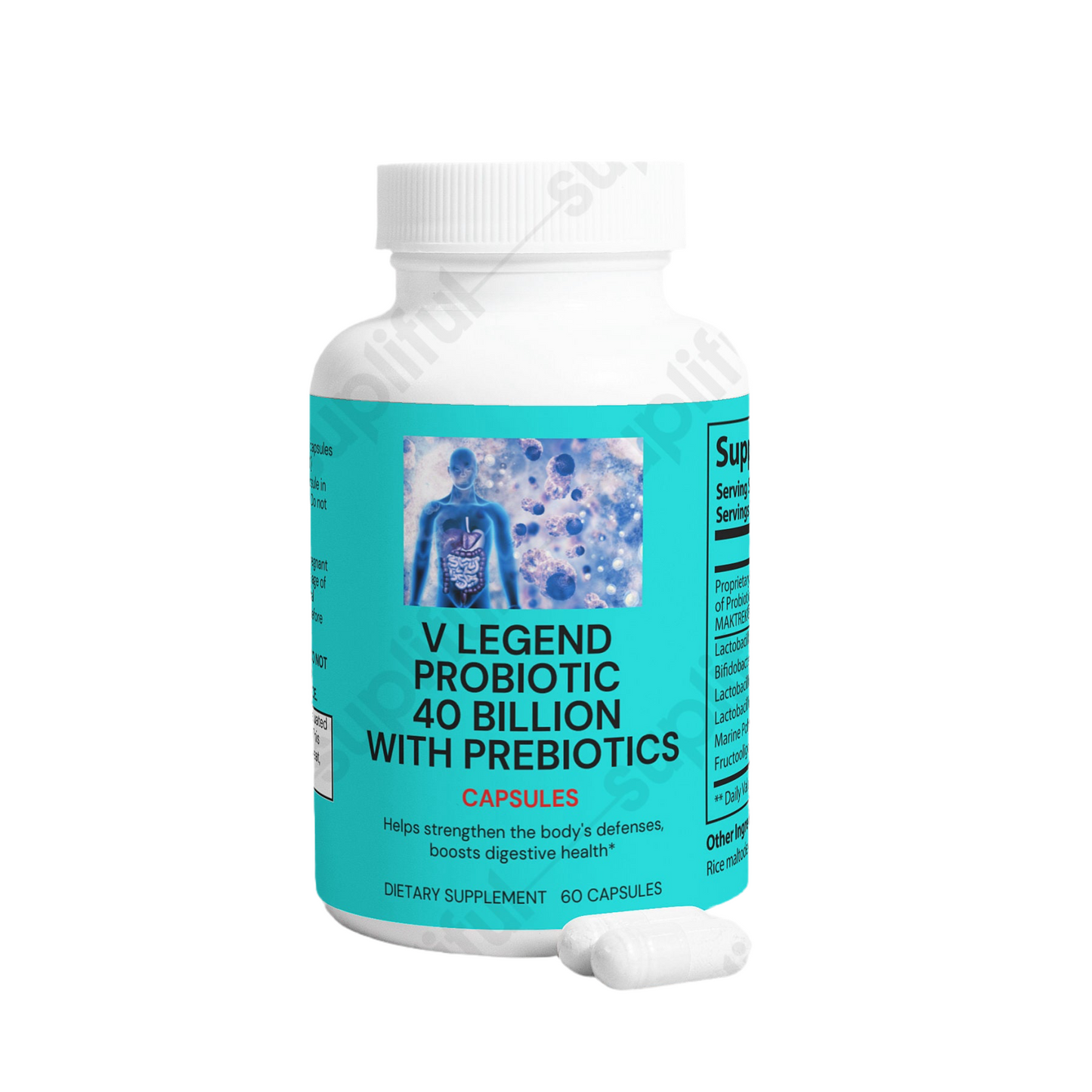 V Legend Probiotic 40 Billion with Prebiotics (ADULT)~FDA+NSF CERTIFICATES
