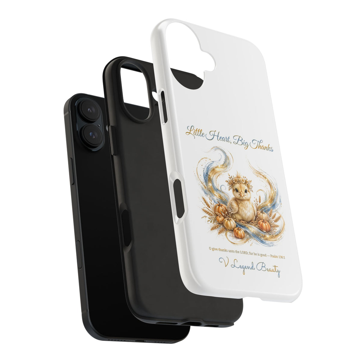 Little Heart, Big Thanks Phone Case | Thanksgiving Christian Gift | V Legend Beauty