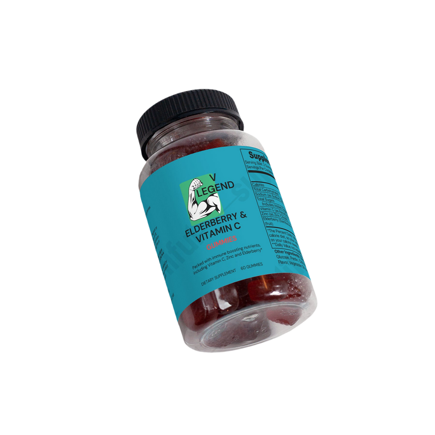 V Legend Daily Elderberry & Vitamin C Gummies For Adults