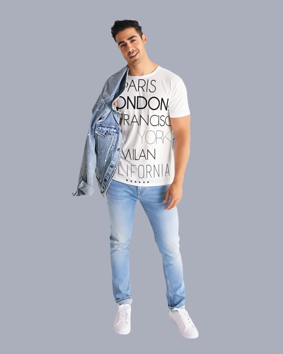 V Legend In Fashion City Men's All-Over Print Tee
