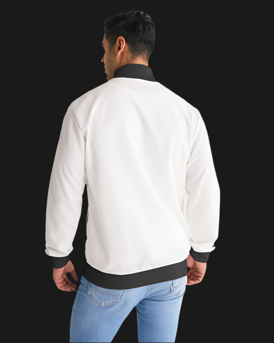 V Legend 2025 Stylist Men's All-Over Print Stripe Sleeve Track Jacket