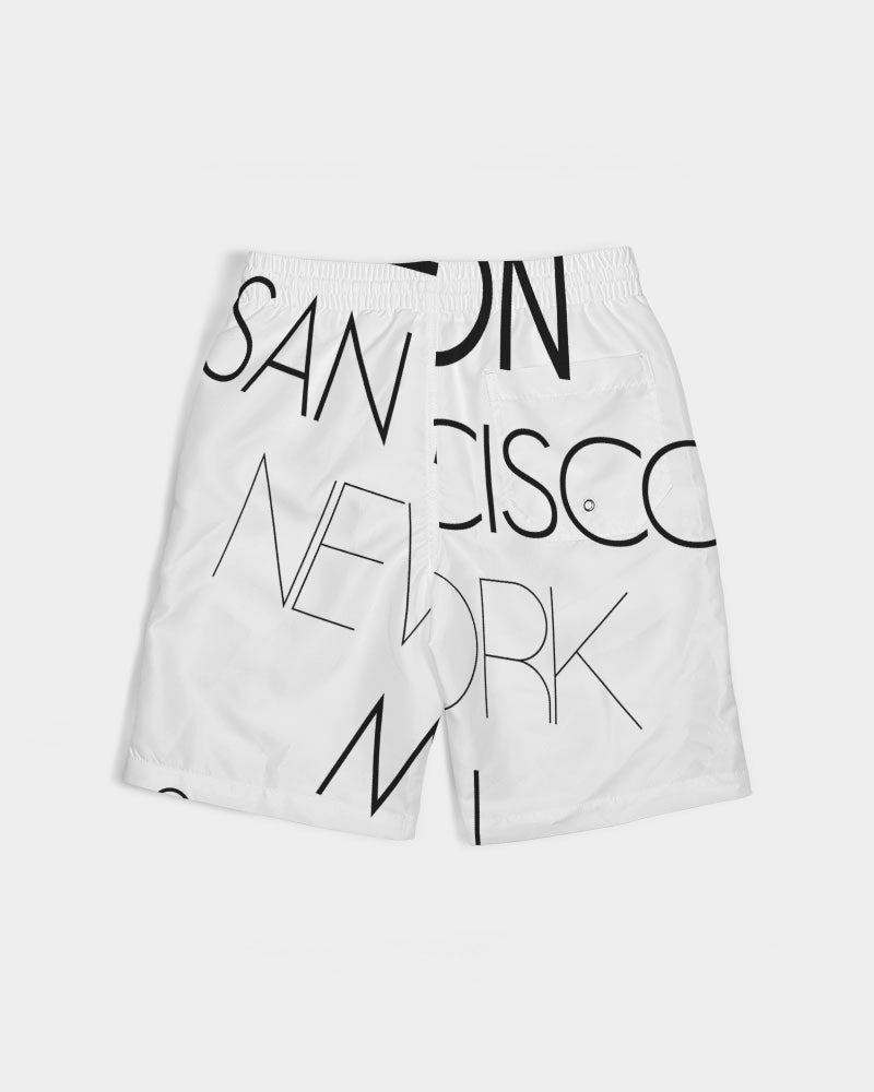 V Legend In Fashion City Boys All-Over Print Swim Trunk