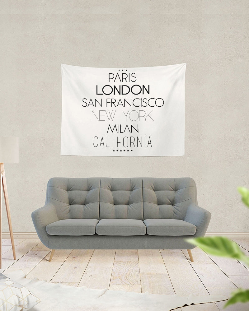 V Legend In Fashion City Tapestry 80"x60"