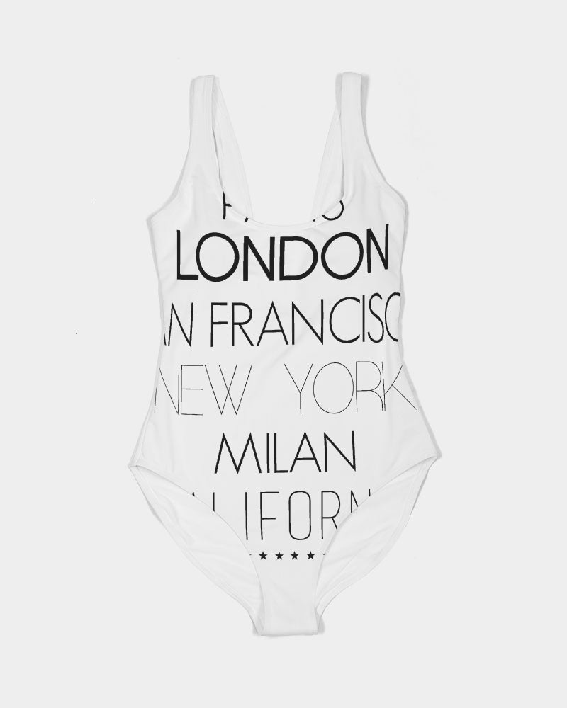 V Legend In Fashion City Women's All-Over Print One-Piece Swimsuit