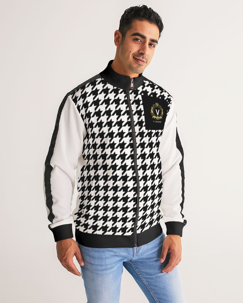 V Legend 2025 Stylist Men's All-Over Print Stripe Sleeve Track Jacket