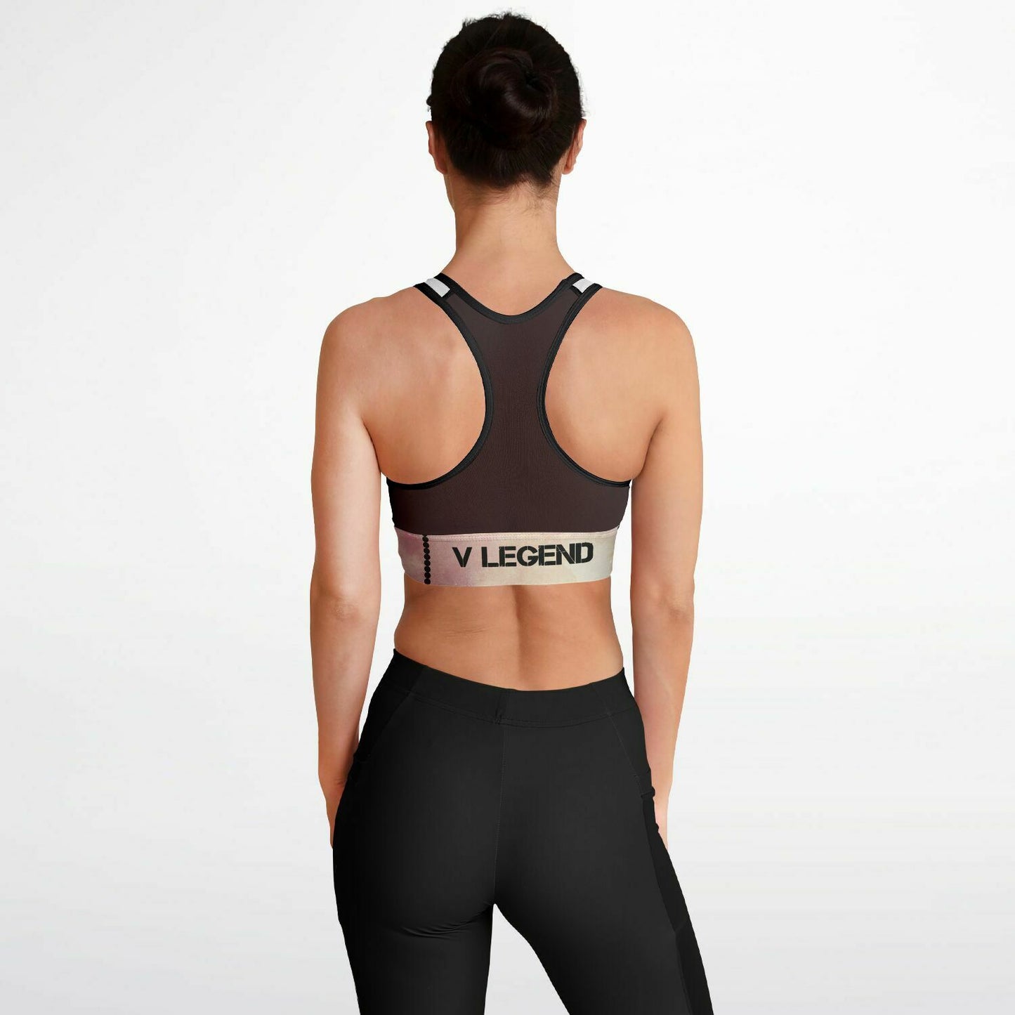 V Legend Beauty Fashion Logo Mesh Padded Sports Women Bra~ For Customers & Fans