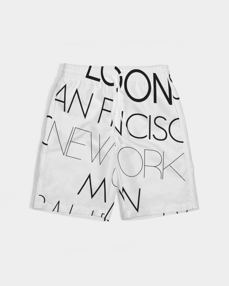 V Legend In Fashion City Boys All-Over Print Swim Trunk