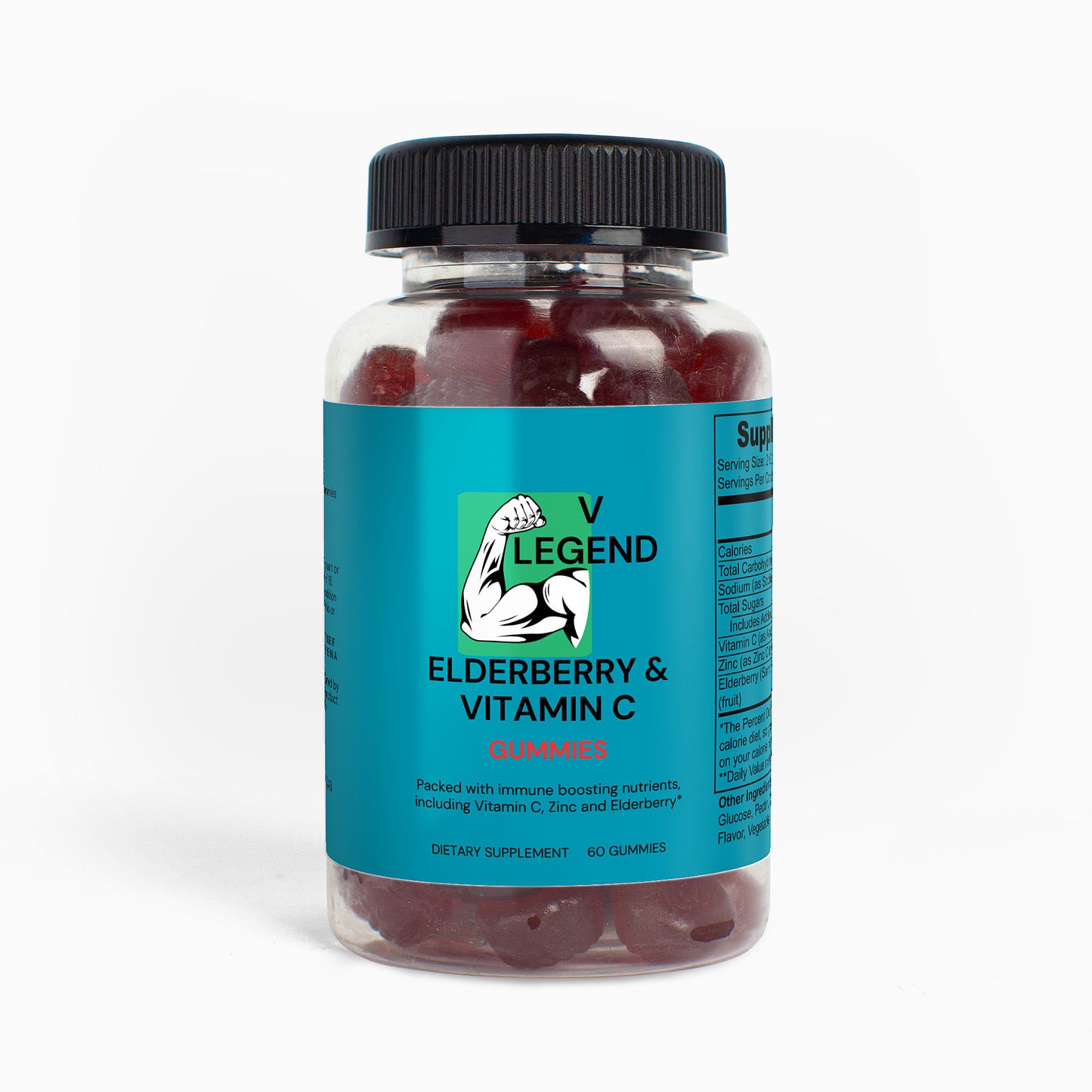 V Legend Daily Elderberry & Vitamin C Gummies For Adults