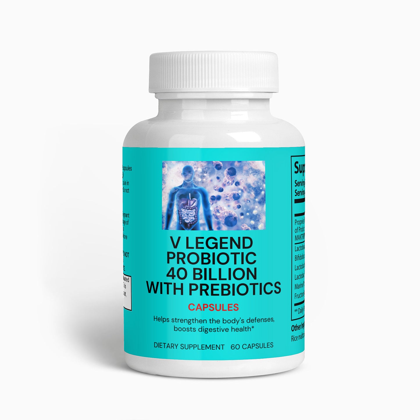 V Legend Probiotic 40 Billion with Prebiotics (ADULT)~FDA+NSF CERTIFICATES