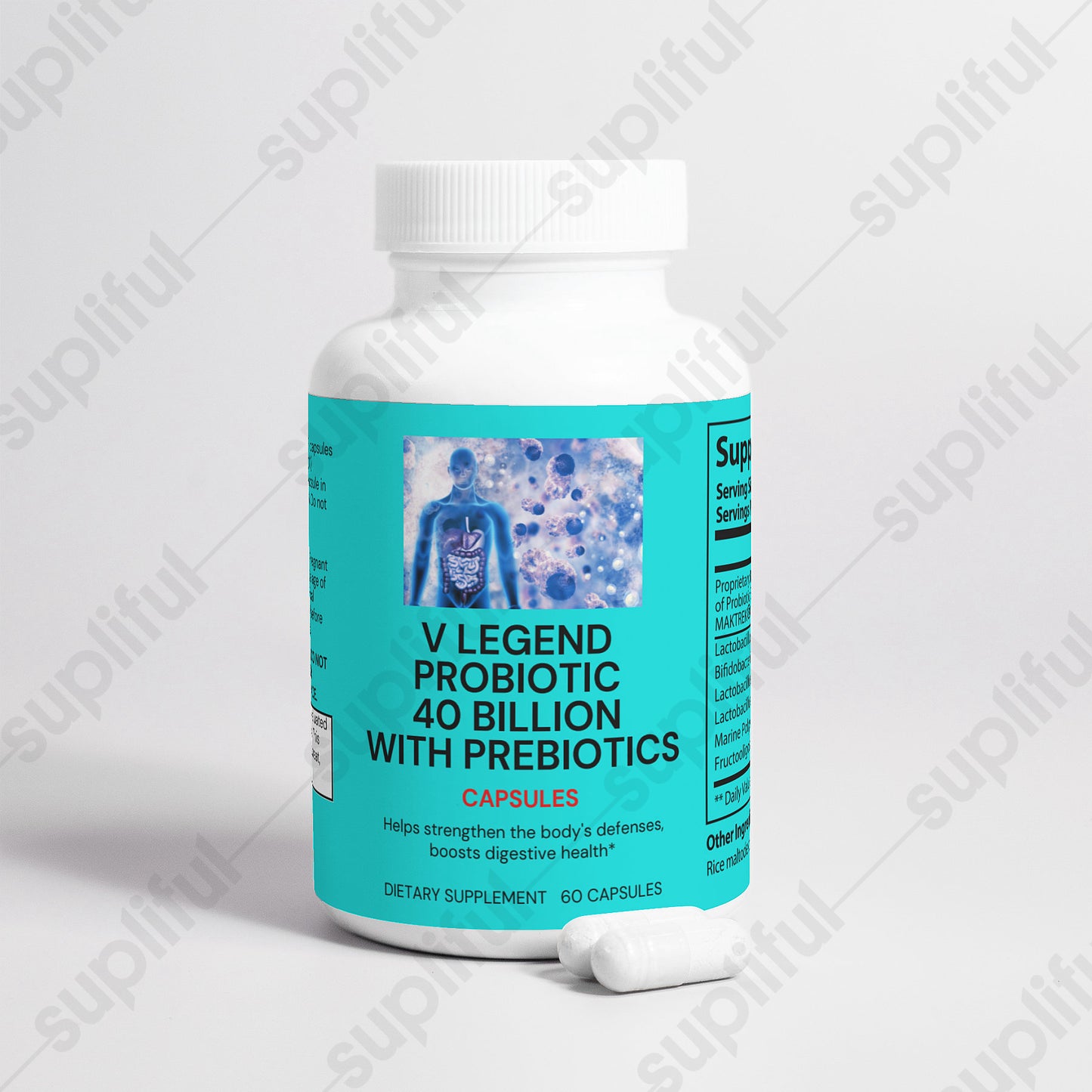 V Legend Probiotic 40 Billion with Prebiotics (ADULT)~FDA+NSF CERTIFICATES