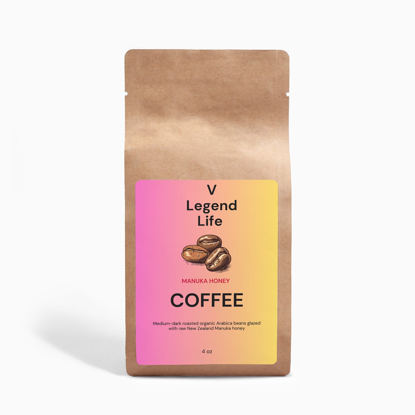 V Legend Manuka 🍯Honey (New Zealand) Special Flavor Coffee Beans 4oz