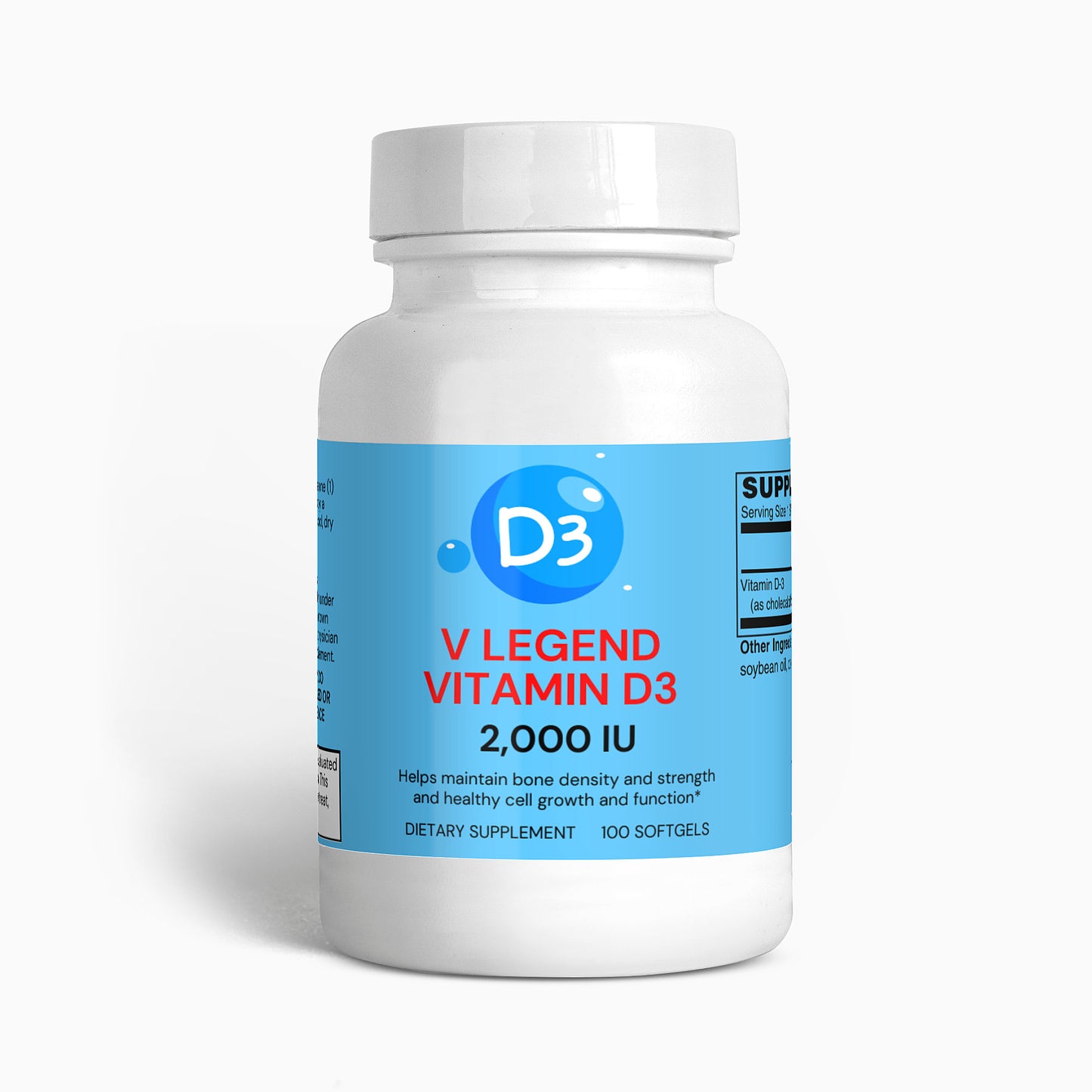 V Legend Vitamin D3 2,000 IU For Adult (2022 GMP CERTIFICATE)