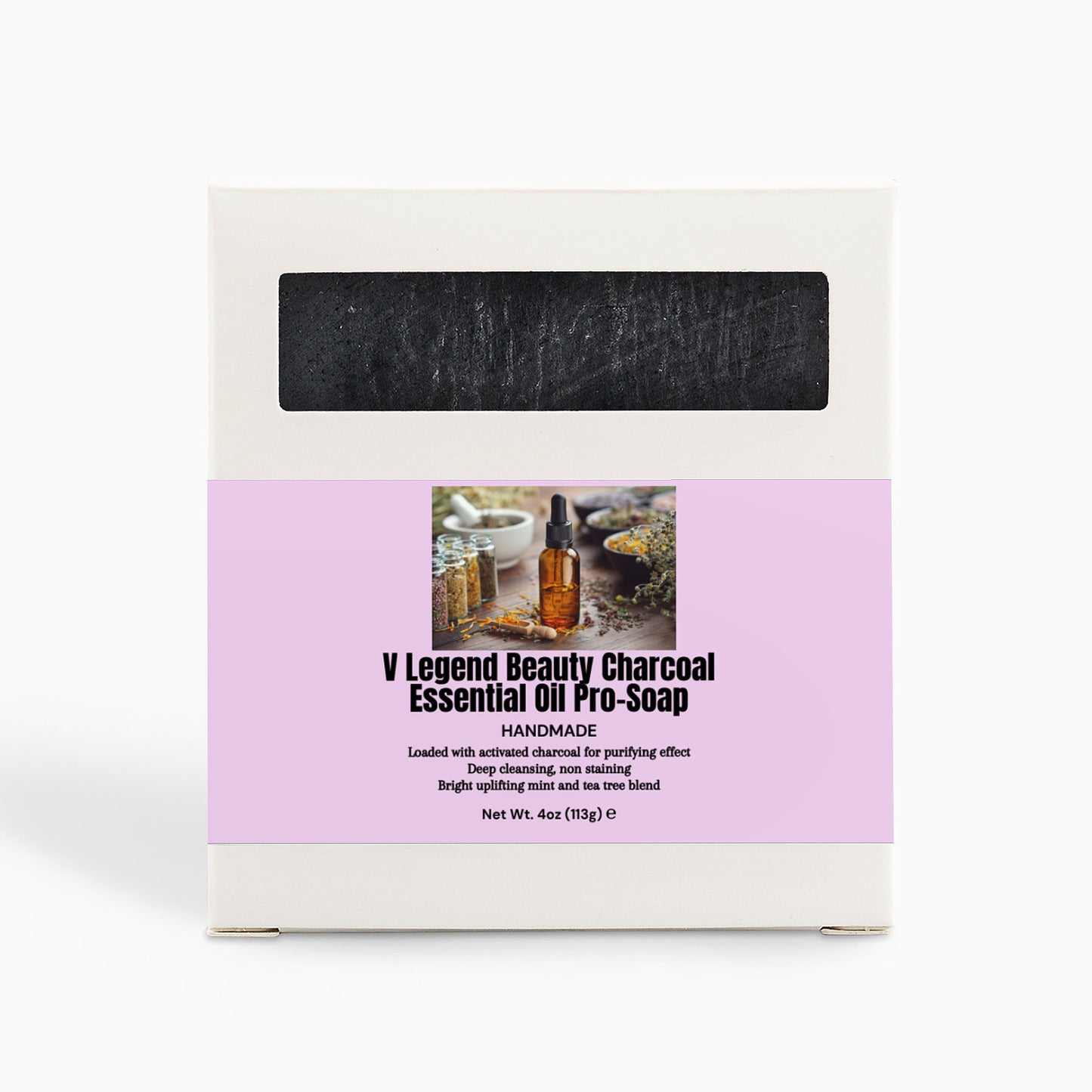 V Legend Beauty Charcoal Essential Oil Pro-Soap
