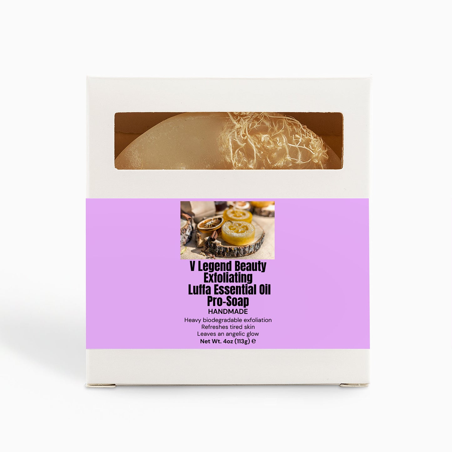 V Legend Beauty Exfoliating Luffa Bar