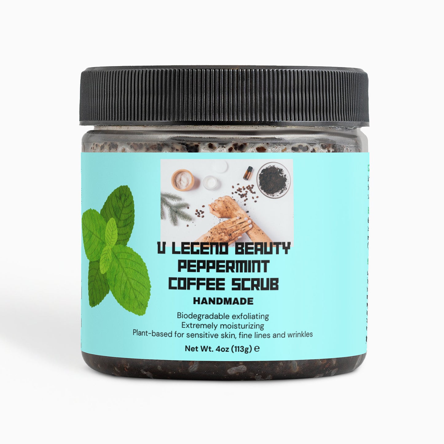 V Legend Beauty Peppermint Coffee Scrub