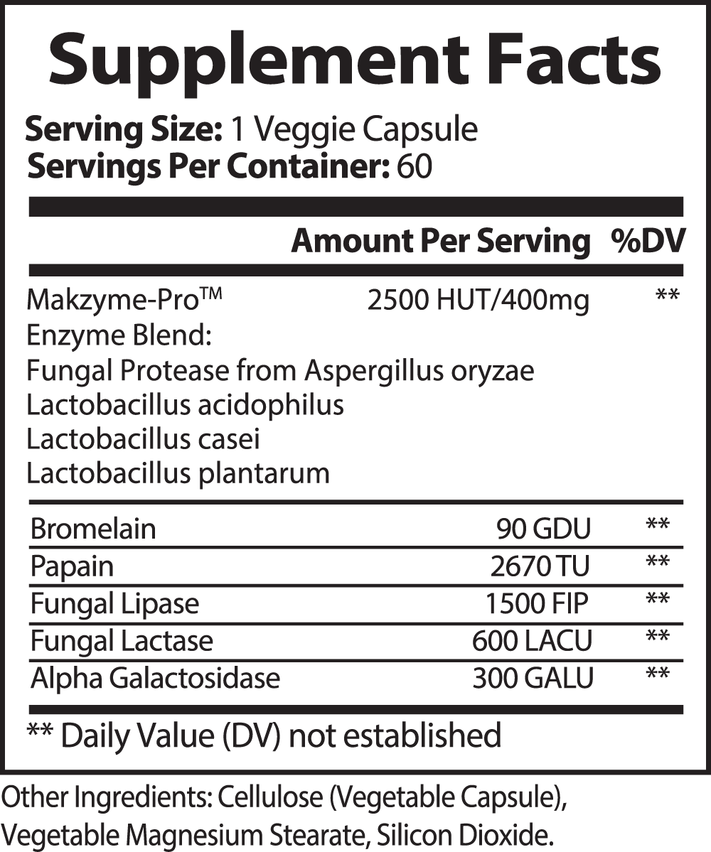 V Legend Digestive Enzyme Pro Blend ~Adult (FDA +NSF CERTIFICATES)