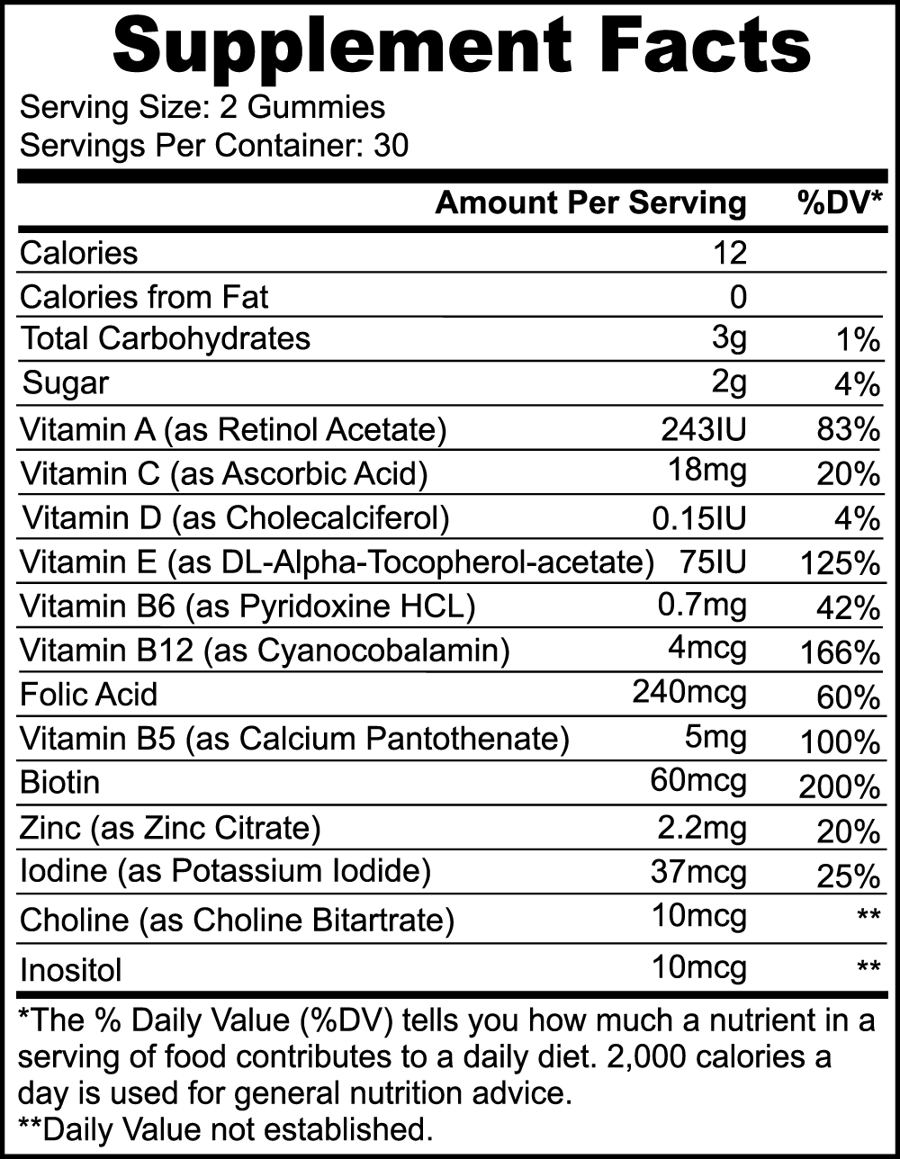 V Legend Multivitamin Bear Gummies (Adult)~FDA+NSF CERTIFICATES