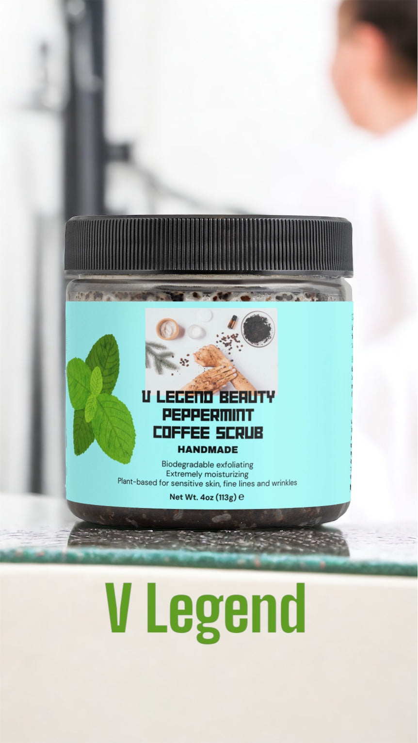 V Legend Beauty Peppermint Coffee Scrub