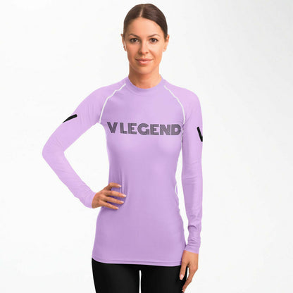 V legend 2024 Women's Rashguard - Light Pruple