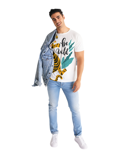V Legend Tiger Images Men's All-Over Print Tee